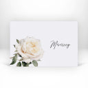 Personnalisé : Rose blanche aquarelle