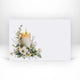 Personnalisé : Bougie et fleurs blanches